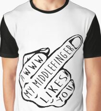 Middle Finger Graphic T-Shirt