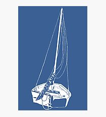 Sailboat (White) Photographic Print
