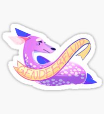 Dear, Gender Deer (Genderfluid) Sticker