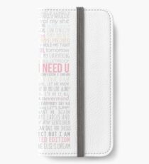 BTS Lyrics iPhone Wallet/Case/Skin