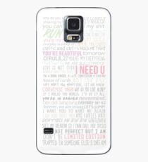 BTS Lyrics Case/Skin for Samsung Galaxy