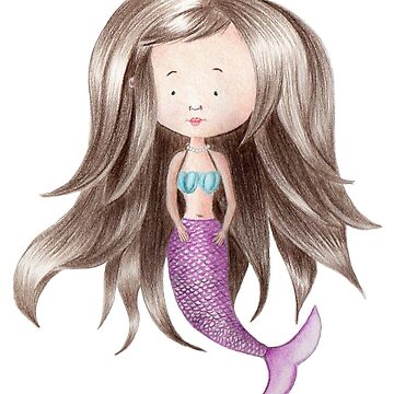 Artwork thumbnail, Melancholy Mermaid by beththompsonart