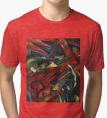 Franz Marc - Animals In A Landscape .German Landscape Tri-blend T-Shirt