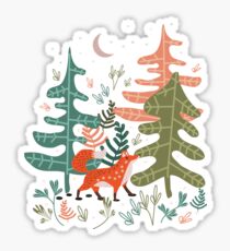 Evergreen Fox Tale Sticker
