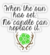 When the Sun sets Sticker