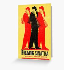 Frank Sinatra Letterpress Poster Greeting Card