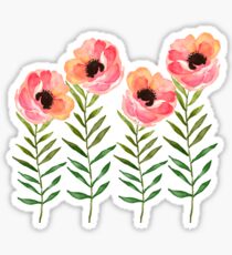 Watercolor Flower Sticker