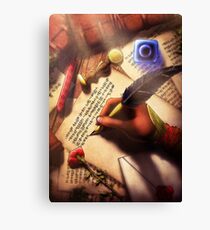 The Writer (Digital Illustration) Canvas Print