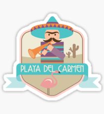 Playa Del Carmen Badge Sticker