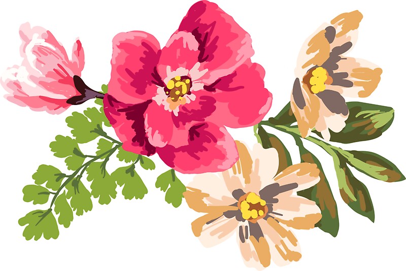 vintage flower stickers by junkydotcom redbubble