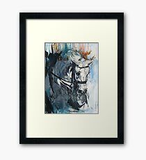 Dressage No.6 - Grey Stallion in Focus Framed Print
