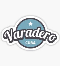 Pegatina Varadero Cuba Retro Badge