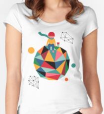 Lonely planet Women's Fitted Scoop T-Shirt