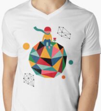Lonely planet Men's V-Neck T-Shirt