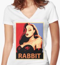 Jessica Rabbit Women's Fitted V-Neck T-Shirt