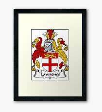 Lawrence Coat of Arms / Lawrence Family Crest Framed Print