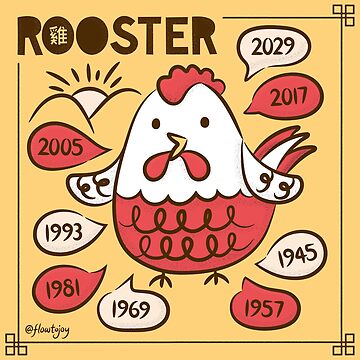 Year of the Rooster Chinese New Year Zodiac Animal 2029