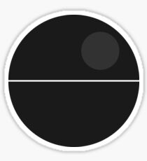 Minimal Deathstar Sticker