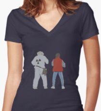 Back (s) to the Future Women's Fitted V-Neck T-Shirt