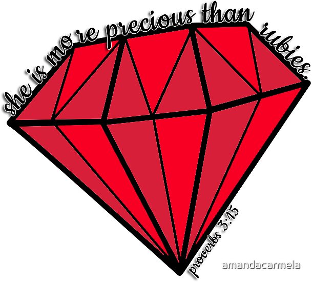 "Proverbs 315 She is more precious than rubies" Stickers by