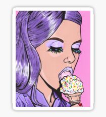 Ice Cream Girl Sticker