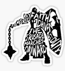 Armored by Faith, Driven by Duty Sticker