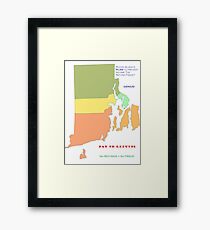 RI REFUNDS NOT PAID TO PREVENT TAX FRAUD Framed Print