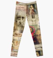 leonardo da vinci Leggings