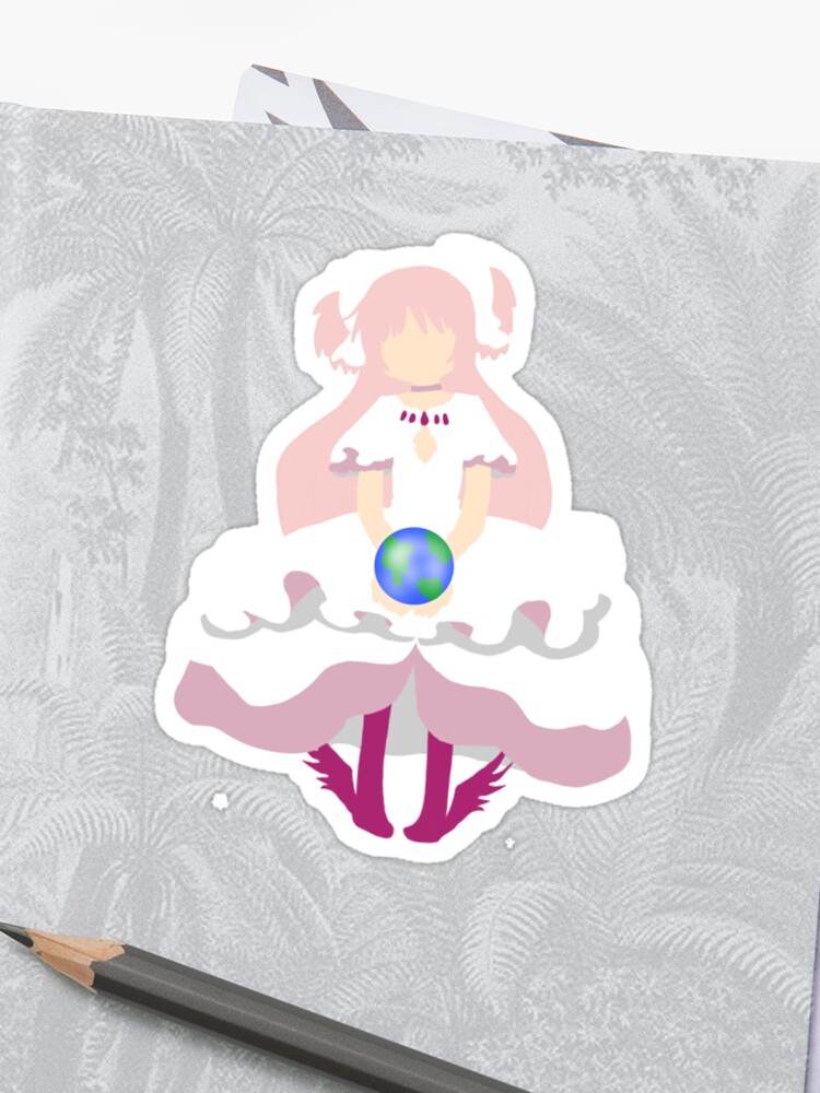 Madoka Kaname God Sticker By Zipperchan Redbubble