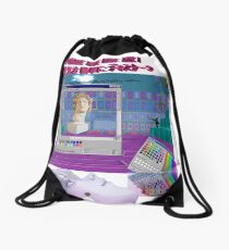 easybake vaporwave but in 3d wow Drawstring Bag