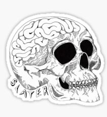 Slater Skull Brains Sticker Sticker