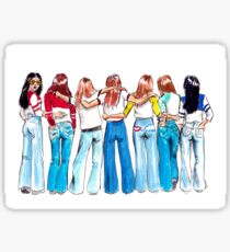 70's jeans Sticker