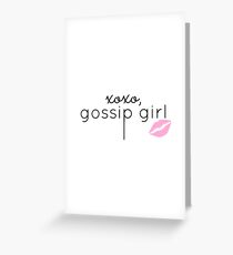 Gossip Girl Design Grußkarte