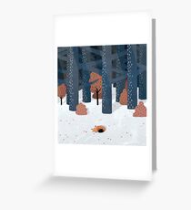 Asleep in the Woods Greeting Card