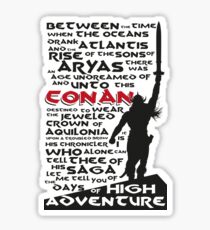Days of High Adventure (Conan) Sticker