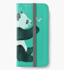 Panda meets Butterfly iPhone Flip-Case/Hülle/Klebefolie