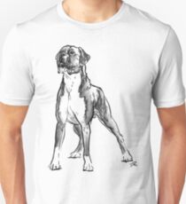 Boxer Dog Drawing Unisex T-Shirt