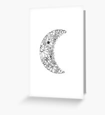 Crescent Moon Greeting Card