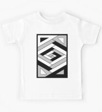 CA Patterns Graustufen Kinder T-Shirt