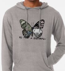 Sudadera con capucha ligera Marcar una mariposa