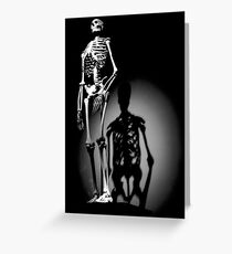 human anatomy t-shirt, human skeleton Greeting Card