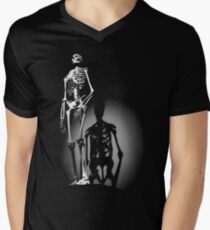 human anatomy t-shirt, human skeleton Men's V-Neck T-Shirt