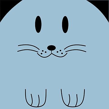 Artwork thumbnail, Cute cuddly kitten - light blue by reIntegration