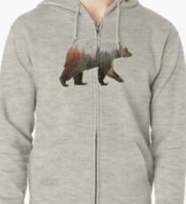 Bear Zipped Hoodie