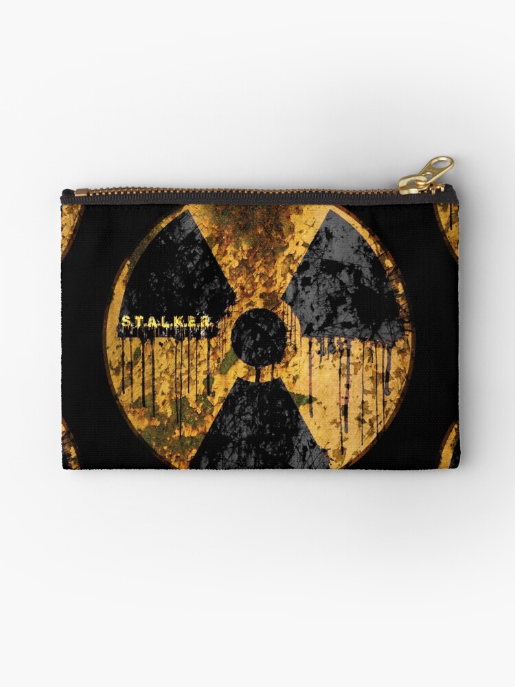 "Stalker Radiation Symbol" Studio Pouches by GeneralIlya | Redbubble