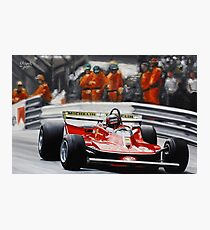 Gilles Villeneuve, Ferrari 312T4 Photographic Print