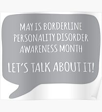 BPD Awareness - Grey Poster