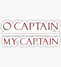o captain my captain- dps font Sticker