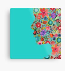 Träum weiter, kleine Blume Metallbild