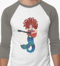 Musical Mermaid Men's Baseball ¾ T-Shirt